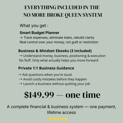 No More Broke Queen Blueprint